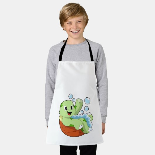 Turtle at Bathing with Foam Schort (Gedragen)