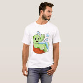 Turtle at Bathing with Foam T-shirt (Voorkant volledig)