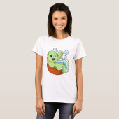Turtle at Bathing with Foam T-shirt (Voorkant volledig)