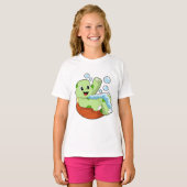 Turtle at Bathing with Foam T-shirt (Voorkant volledig)