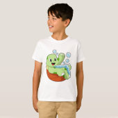 Turtle at Bathing with Foam T-shirt (Voorkant volledig)