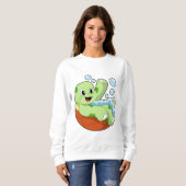 Turtle at Bathing with Foam Trui (Voorkant volledig)