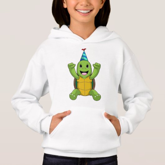 Turtle at Birthday with Party hat (Voorkant)