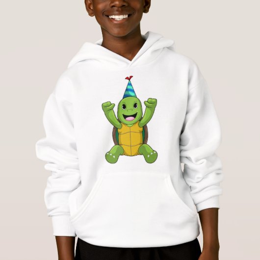 Turtle at Birthday with Party hat (Voorkant)