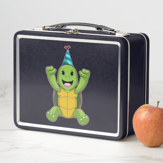 Turtle at Birthday with Party hat (In situ)