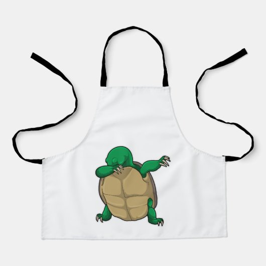Turtle at Hip Hop Dance Dab Schort (Voorkant)