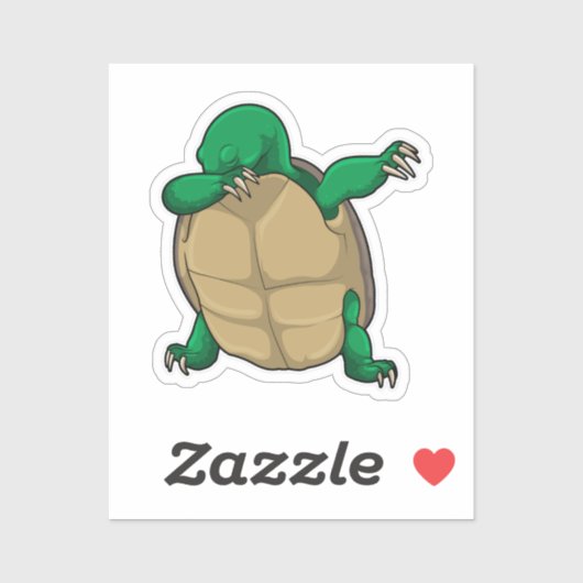 Turtle at Hip Hop Dance Dab Sticker (Vel)
