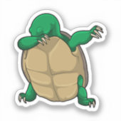 Turtle at Hip Hop Dance Dab Sticker (Voorkant)
