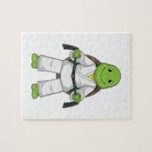 Turtle at Martial kuns with black Belt Legpuzzel (Horizontaal)