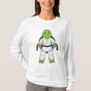Turtle at Martial kuns with black Belt T-shirt