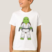 Turtle at Martial kuns with black Belt T-shirt (Voorkant)