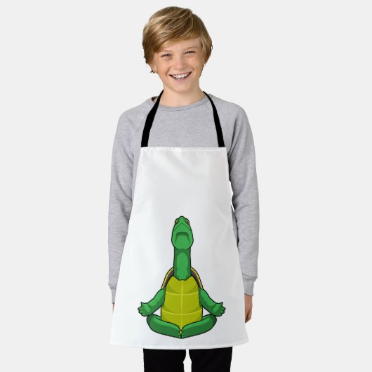 Turtle at Yoga Meditation Schort (Gedragen)