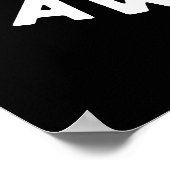 Turtle Awesome Funny Turtle Pun Dark BG Poster (Hoek)