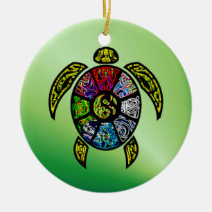 Turtle Ba-Gua Keramisch Ornament