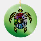 Turtle Ba-Gua Keramisch Ornament (Achterkant)