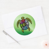Turtle Ba-Gua Ronde Sticker (Envelop)