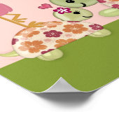 TURTLE Baby shower Banner EENMAAL OP Pond OUD Poster (Hoek)