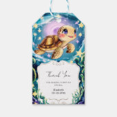 Turtle Baby Shower Cadeaulabel (Voorkant)