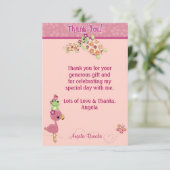 TURTLE Baby shower Hartelijk dank, 3,5-inch x5-inc Bedankkaart (Staand voorkant)