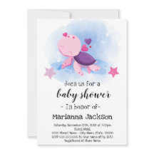 Turtle Baby shower Invitation