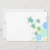 Turtle Baby Shower Kaart (Achterkant)