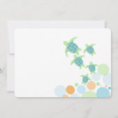 Turtle Baby Shower Kaart (Achterkant)