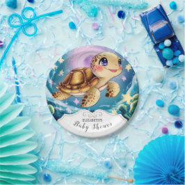 Turtle Baby Shower Papieren Bordje