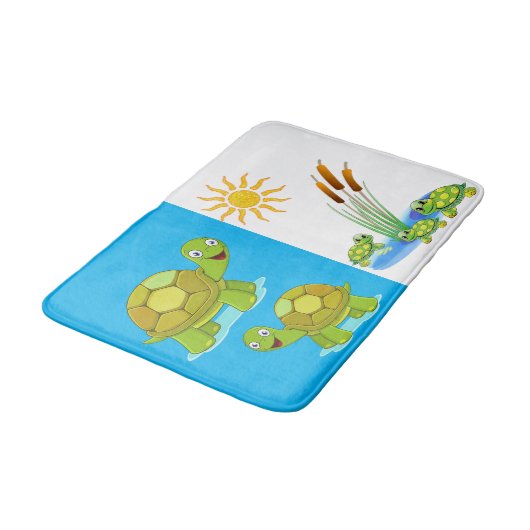 Turtle Bathroom Bathmat Badmat (Gekanteld)