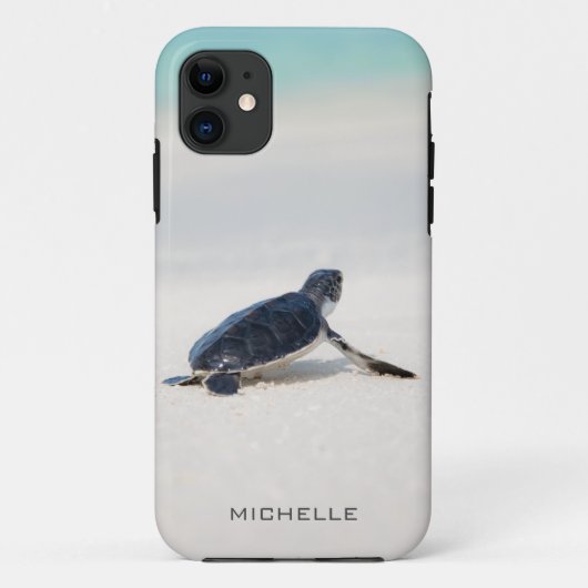 Turtle Beach Journey Gepersonaliseerde naam | Natu Case-Mate iPhone Case (Achterkant)
