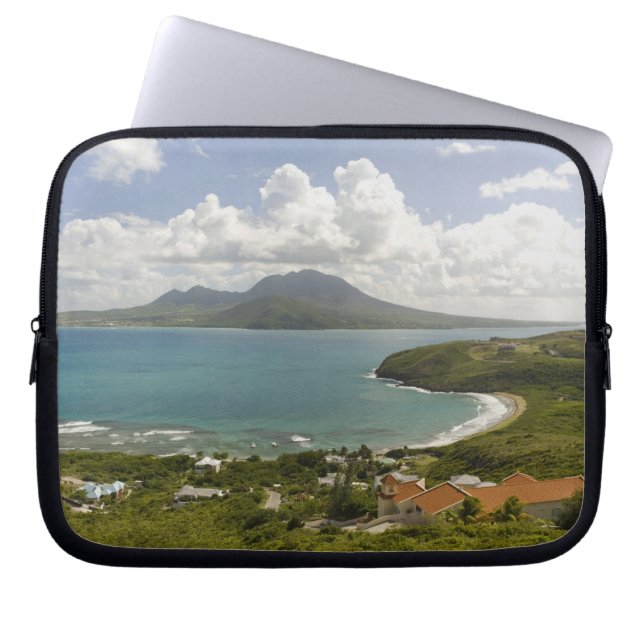 Turtle Beach, zuidoost schiereiland, St Kitts, Laptop Sleeve (Voorkant)