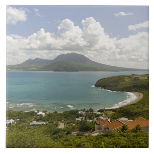 Turtle Beach, zuidoost schiereiland, St Kitts, Tegeltje (Voorkant)