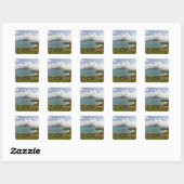 Turtle Beach, zuidoost schiereiland, St Kitts, Vierkante Sticker (Vel)