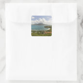 Turtle Beach, zuidoost schiereiland, St Kitts, Vierkante Sticker (Tas)