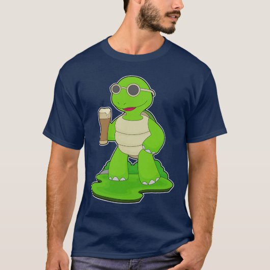 Turtle Beer mug Beer T-shirt (Voorkant)