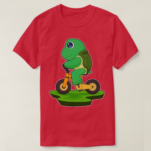 Turtle Bicycle T-shirt (Design voorkant)