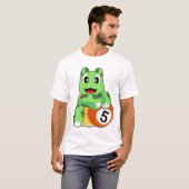 Turtle Biljart Object bal Sporten T-shirt (Voorkant volledig)