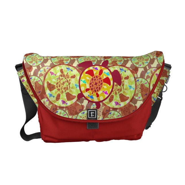 Turtle Binnen Turtle Messenger Bag (voorkant)