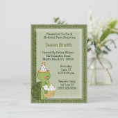 Turtle Birthday Invitation Kaart (Staand voorkant)