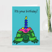 Turtle Birthday Kaart (Voorkant)