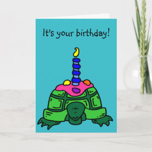 Turtle Birthday Kaart