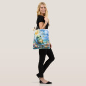 Turtle Bliss: sereniteit aan het strand Tote Bag (Op model)