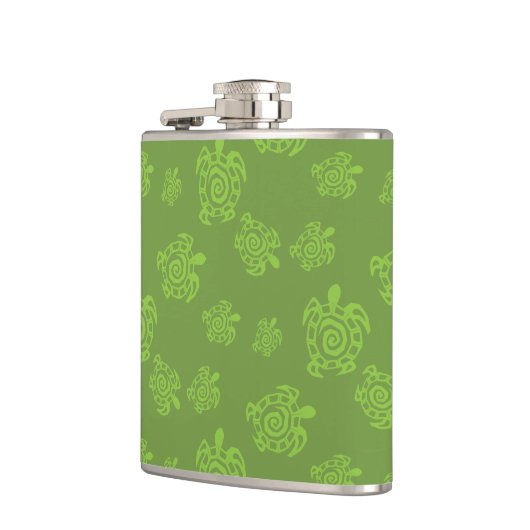 Turtle Blue Pattern Heupfles (Links)