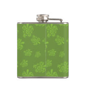 Turtle Blue Pattern Heupfles (Achterkant)