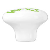 Turtle Blue Pattern Keramische Knop (Zijkant)