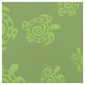 Turtle Blue Pattern Stof (Close Up)