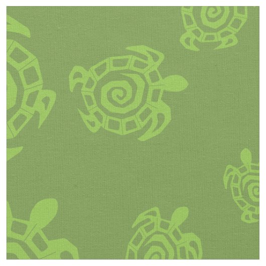 Turtle Blue Pattern Stof (Close Up)