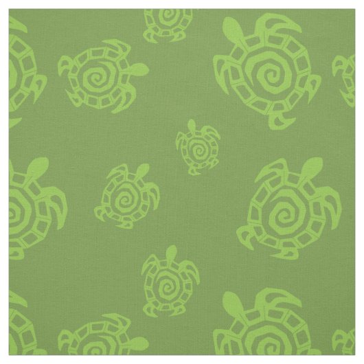 Turtle Blue Pattern Stof (Swatch)