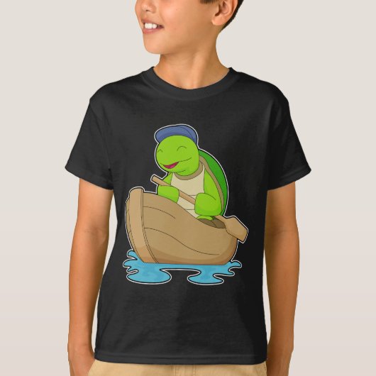 Turtle Boat Paddle T-shirt (Voorkant)