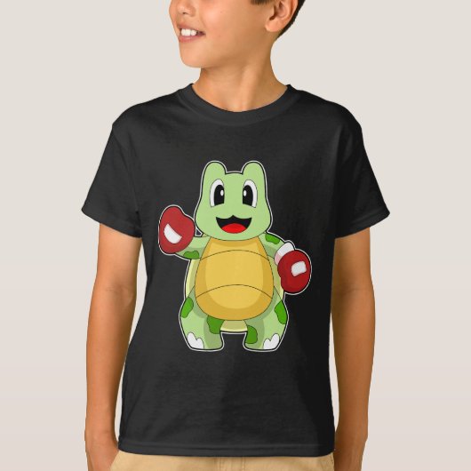 Turtle Boxer Bokshandschoenen Boksen T-shirt (Voorkant)
