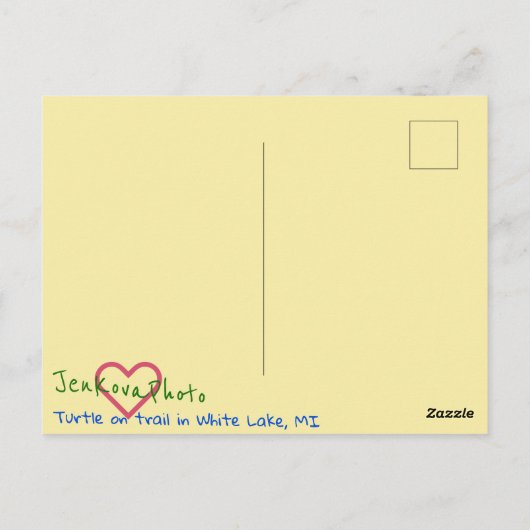 TURTLE BRIEFKAART (Achterkant)
